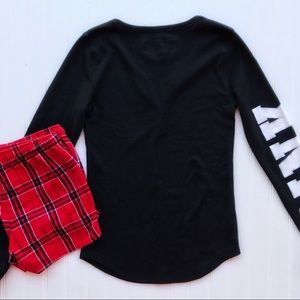 PINK Victoria's Secret Intimates & Sleepwear - ✨PINK VS Black Henley Sleep SHIRT ONLY - BRAND NEW PINK Victoria's Secret Intimates & Sleepwear - ✨PINK VS Black Henley Sleep SHIRT ONLY - BRAND NEW